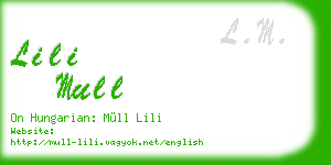 lili mull business card